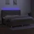 Produktbild 3 för Ramsäng med madrass & LED taupe 200x200 cm tyg