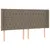 Produktbild 7 för Ramsäng med madrass & LED taupe 200x200 cm tyg