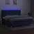 Produktbild 3 för Ramsäng med madrass & LED blå 200x200 cm tyg