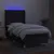 Produktbild 3 för Ramsäng med madrass & LED svart 90x190 cm tyg