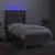 Produktbild 3 för Ramsäng med madrass & LED taupe 90x190 cm tyg