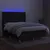 Produktbild 3 för Ramsäng med madrass & LED svart 140x190 cm tyg
