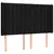 Produktbild 7 för Ramsäng med madrass & LED svart 140x190 cm tyg