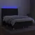 Produktbild 3 för Ramsäng med madrass & LED svart 140x200 cm tyg