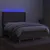 Produktbild 3 för Ramsäng med madrass & LED taupe 140x200 cm tyg