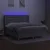 Produktbild 3 för Ramsäng med madrass & LED ljusgrå 180x200 cm tyg