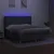 Produktbild 3 för Ramsäng med madrass & LED mörkgrå 180x200 cm tyg