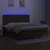 Produktbild 3 för Ramsäng med madrass & LED mörkbrun 200x200 cm tyg