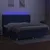 Produktbild 3 för Ramsäng med madrass & LED blå 200x200 cm tyg