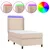 Produktbild 2 för Ramsäng med bäddmadrass & LED cappuccino 90x190 cm konstläder