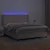 Produktbild 3 för Ramsäng med bäddmadrass & LED cappuccino 160x200 cm konstläder