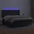 Produktbild 3 för Ramsäng med madrass & LED svart 180x200 cm konstläder