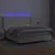 Produktbild 3 för Ramsäng med madrass & LED gräddvit 180x200 cm konstläder