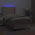 Produktbild 3 för Ramsäng med bäddmadrass & LED cappuccino 80x200 cm konstläder