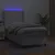 Produktbild 3 för Ramsäng med madrass & LED vit 90x190 cm konstläder
