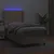 Produktbild 3 för Ramsäng med bäddmadrass & LED cappuccino 100x200 cm konstläder
