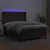 Produktbild 3 för Ramsäng med madrass & LED brun 140x200 cm konstläder