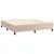 Produktbild 5 för Ramsäng med bäddmadrass & LED cappuccino 180x200 cm konstläder