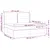 Produktbild 8 för Ramsäng med bäddmadrass & LED cappuccino 200x200 cm konstläder