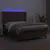 Produktbild 3 för Ramsäng med madrass & LED brun 140x190 cm konstläder