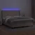 Produktbild 3 för Ramsäng med bäddmadrass & LED cappuccino 160x200 cm konstläder
