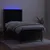 Produktbild 3 för Ramsäng med madrass & LED svart 80x200 cm sammet