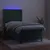 Produktbild 3 för Ramsäng med madrass & LED mörkgrön 100x200 cm sammet