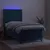 Produktbild 3 för Ramsäng med madrass & LED mörkblå 100x200 cm sammet