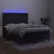 Produktbild 3 för Ramsäng med madrass & LED svart 140x200 cm sammet