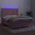 Produktbild 3 för Ramsäng med madrass rosa & LED 140x200 cm sammet