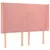 Produktbild 7 för Ramsäng med madrass rosa & LED 140x200 cm sammet