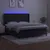 Produktbild 3 för Ramsäng med madrass & LED svart 160x200 cm sammet