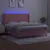 Produktbild 3 för Ramsäng med madrass rosa & LED 160x200 cm sammet