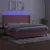 Produktbild 3 för Ramsäng med madrass rosa & LED 200x200 cm sammet