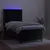 Produktbild 3 för Ramsäng med madrass & LED svart 80x200 cm sammet