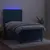 Produktbild 3 för Ramsäng med madrass & LED mörkblå 90x190 cm sammet