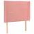 Produktbild 7 för Ramsäng med madrass rosa & LED 90x190 cm sammet