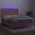 Produktbild 3 för Ramsäng med madrass rosa & LED 140x190 cm sammet