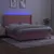 Produktbild 3 för Ramsäng med madrass rosa & LED 160x200 cm sammet