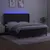 Produktbild 3 för Ramsäng med madrass & LED svart 180x200 cm sammet