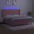 Produktbild 3 för Ramsäng med madrass rosa & LED 180x200 cm sammet