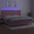 Produktbild 3 för Ramsäng med madrass rosa & LED 200x200 cm sammet