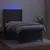 Produktbild 3 för Ramsäng med madrass & LED mörkgrå 90x190 cm sammet