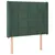 Produktbild 7 för Ramsäng med madrass & LED mörkgrön 90x190 cm sammet