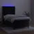 Produktbild 3 för Ramsäng med madrass & LED svart 90x200 cm sammet