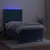 Produktbild 3 för Ramsäng med madrass & LED mörkblå 90x200 cm sammet