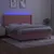 Produktbild 3 för Ramsäng med madrass rosa & LED 180x200 cm sammet