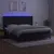 Produktbild 3 för Ramsäng med madrass & LED svart 200x200 cm sammet