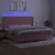 Produktbild 3 för Ramsäng med madrass rosa & LED 200x200 cm sammet