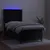Produktbild 3 för Ramsäng med madrass & LED svart 80x200 cm sammet